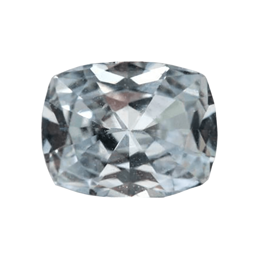 Cushion shape, natural white sapphire - Leura Jewels