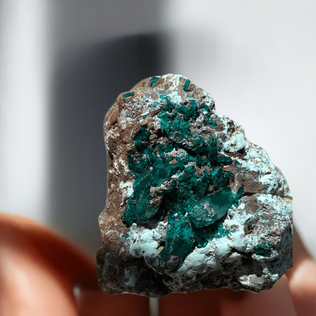 Emerald green Dioptase - Leura Jewels