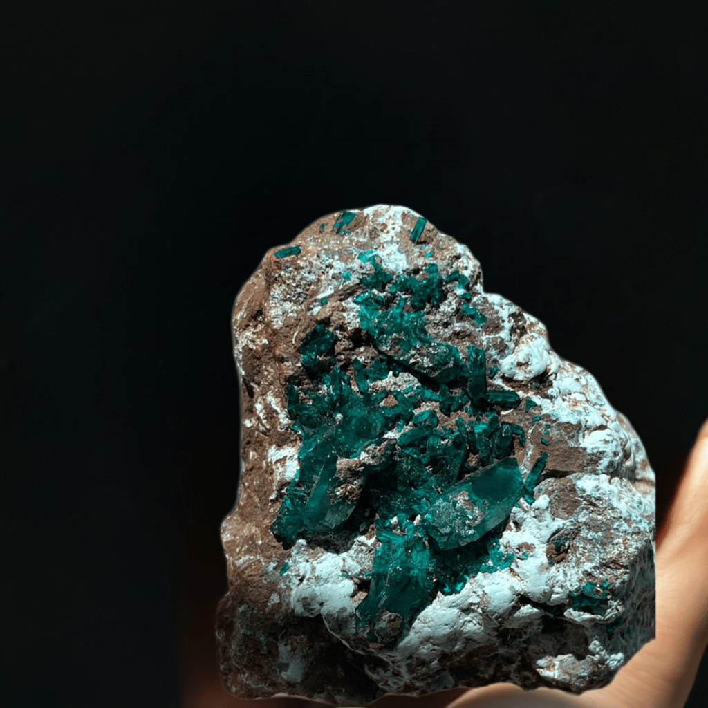Emerald green Dioptase - Leura Jewels