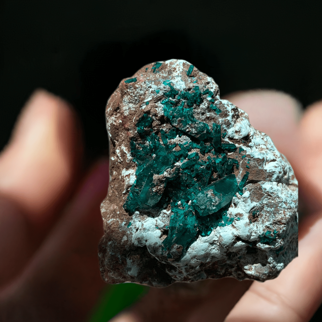 Emerald green Dioptase - Leura Jewels