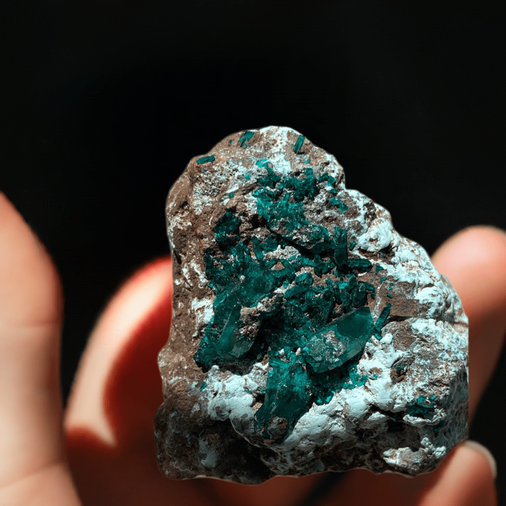 Emerald green Dioptase - Leura Jewels